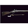Image 2 : GT0607120005 A military flintlock gun with bayonet Roun