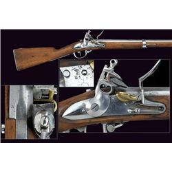 GT0607120011 A 1777 model flintlock gun Smooth barrel