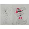 Image 2 : Animation Art Cel Drawing Original Trix Rabbit Bow Tie