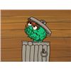 Image 2 : Animation Oscar Grouch Cel Orig Background Trash Can