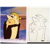 Image 2 : Barney Original Animation Cel Flintstones Drawing Uh-Oh