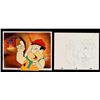 Image 1 : Original Hold On Cel Drawing Animation Flintstones Fred