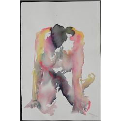 Betty Snyder Rees 2 Sided Orig Painting Nude Woman