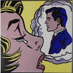 Thinking of Him Roy Lichtenstein Print Canvas Art