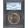 Image 1 : 1976-D $1 Type Two MS65 PCGS. Mintage: 82,...