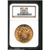 Image 1 : 1878 $20 MS62 NGC. Mintage: 543,645....