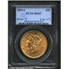 Image 1 : 1895-S $20 MS62 PCGS. Mintage: 1,100,000....