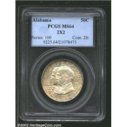 1921 50C Alabama 2x2 MS64 PCGS. Mintage: 6...