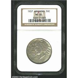 1937 50C Arkansas MS64 NGC. Mintage: 5,505...
