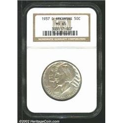 1937-D 50C Arkansas MS65 NGC. Mintage: 5,5...