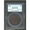 Image 1 : 1794 1C Head of 1793 AU55 Brown PCGS. Mint...