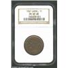Image 1 : 1857 1C MS62 Brown NGC. Mintage: 333,456....