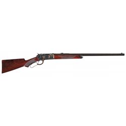 Custom Winchester Deluxe Model 1886 Lever Action Rifle in 50 Express with Factory Letter