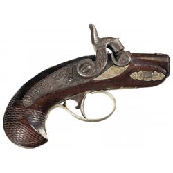 Attractive Silver Banded Henry Deringer "Peanut" Pocket Pistol