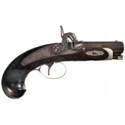 Gold Banded Henry Deringer Philadelphia Percussion Pistol