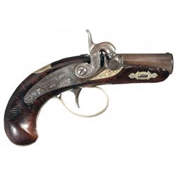 Henry Deringer Philadelphia Pocket Pistol with A.J. Plate (San Francisco) Merchant Marks