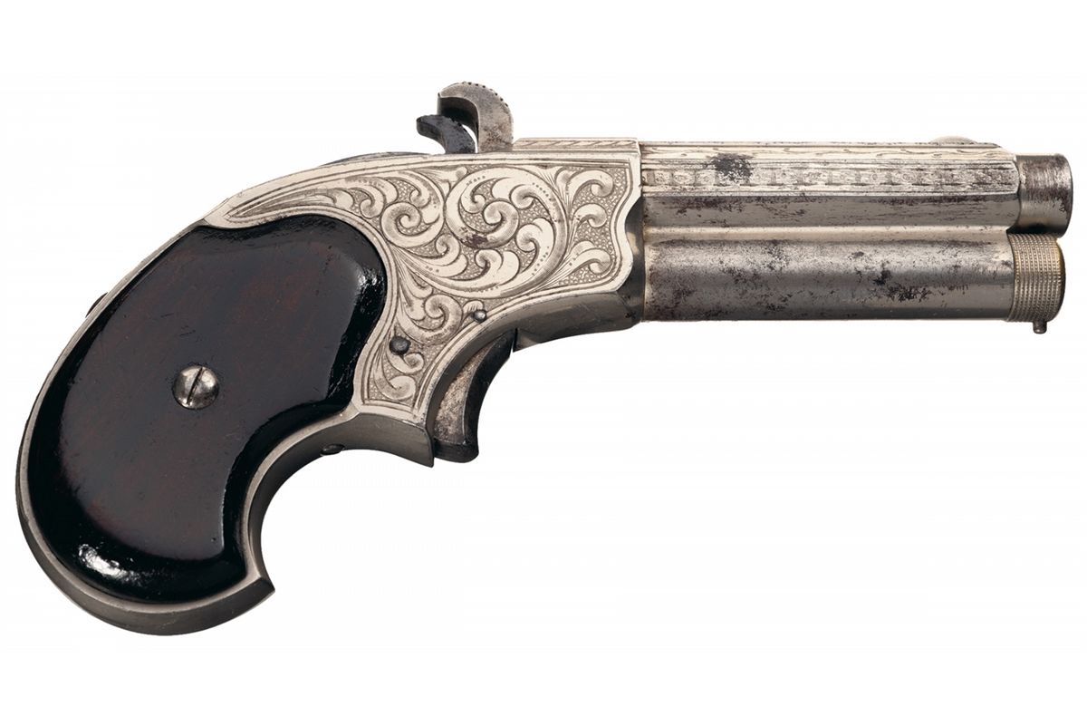 Excellent Engraved Remington Rider Magazine Pistol