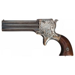 Scarce William W. Marston Three Barrel 22 Caliber Derringer