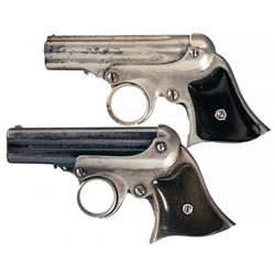 Two Remington Ring Trigger Derringers