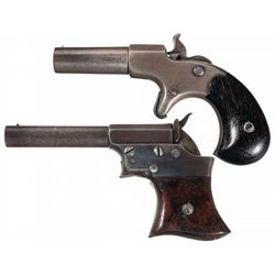 Collector's Lot of Two Rare Large Caliber Antique Remington 41 Caliber Pistols