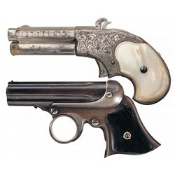 Collector's Lot of Two Antique Remington Pocket Pistols