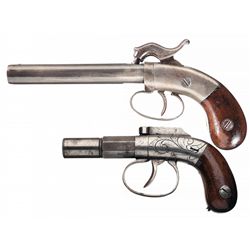 Collector's Lot of Two Ethan Allen Percussion Pistols