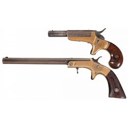 Collector's Lot of Two Antique American Single Shot Pistols