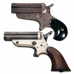 Collector's Lot of Two C. Sharps Four Barrel Pepperbox Pistols