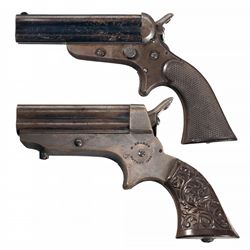 Collector's Lot of Two Sharps Pepperbox Pistols - A) Sharps and Hankins Model 3B Four Shot Pepperbox