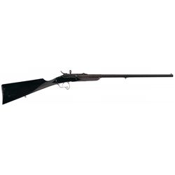 Unique, Finely Engraved L. Ghaye Marked Sliding Barrel Single Shot Breechloading Rifle