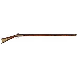 Unique "Left Handed" Peter White Full Stock Percussion Pennsylvania Rifle