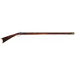 Desirable "J B" Marked Full Stock Percussion Kentucky Rifle