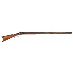 "ST. LOUIS" Marked Full Stock Percussion Plains Rifle