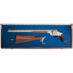 Extraordinary Nickel Plated Deluxe Presentation Cased Smith & Wesson 320 Revolving Rifle