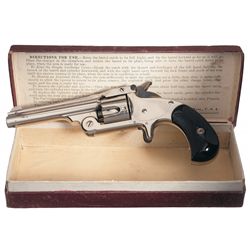 Excellent Smith & Wesson Model 1 1/2 32 Centerfire Single Action Revolver with Original Box