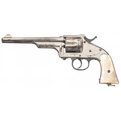 Merwin Hulbert Large Frame Double Action Revolver with Pearl Grips