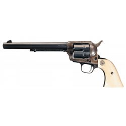 Magnificent Colt Single Action Army Revolver with Documented Ivory Grips and Factory Letter