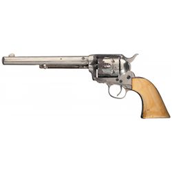 Fine Black Powder Colt Single Action Army "Etched Barrel Panel" Colt Frontier Six Shooter Revolver w
