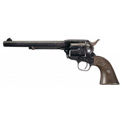 Unique Pre-War British Proofed Colt Single Action Army Revolver with Two Inscriptions