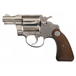 Excellent Nickel Colt Detective Special Double Action Revolver