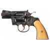 Image 1 : Engraved Colt Python Double Action Revolver with Ivory Grips and Holster