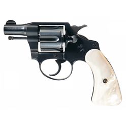 Excellent Colt Bankers Special Double Action Revolver with Pearl Grips