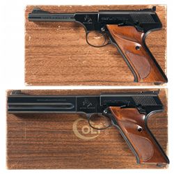 Two Boxed Colt Woodsman Semi-Automatic Pistols