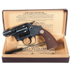 Inscribed Colt First Issue Detective Special Double Action Revolver with Box