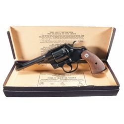 Exceptional Colt Official Police 38 Double Action Revolver with Box
