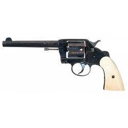 Antique Colt Civilian Model 1889 "New Army and Navy" Double Action Revolver with Ivory Grips