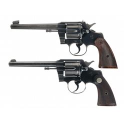 Collector's Lot of Two Fantastic Colt Double Action .22 Revolvers