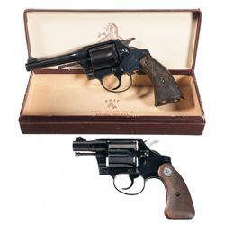 Collector's Lot of Two Spectacular Colt Double Action Revolvers