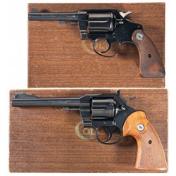 Collector's Lot of Two Near New Boxed Double Action Colt Revolvers