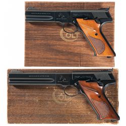 Collector's Lot of Two Boxed Colt Woodsman Match Target Semi-Automatic Pistols